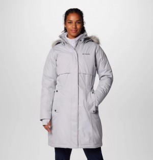 Geaca Puf Columbia® Apres Arson™ II Winter Long Dama Gri | CHNMRV-560