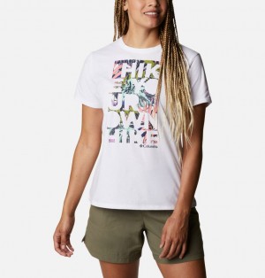 T-Shirts Columbia® Sun Trek Dama | BKIWLG-132