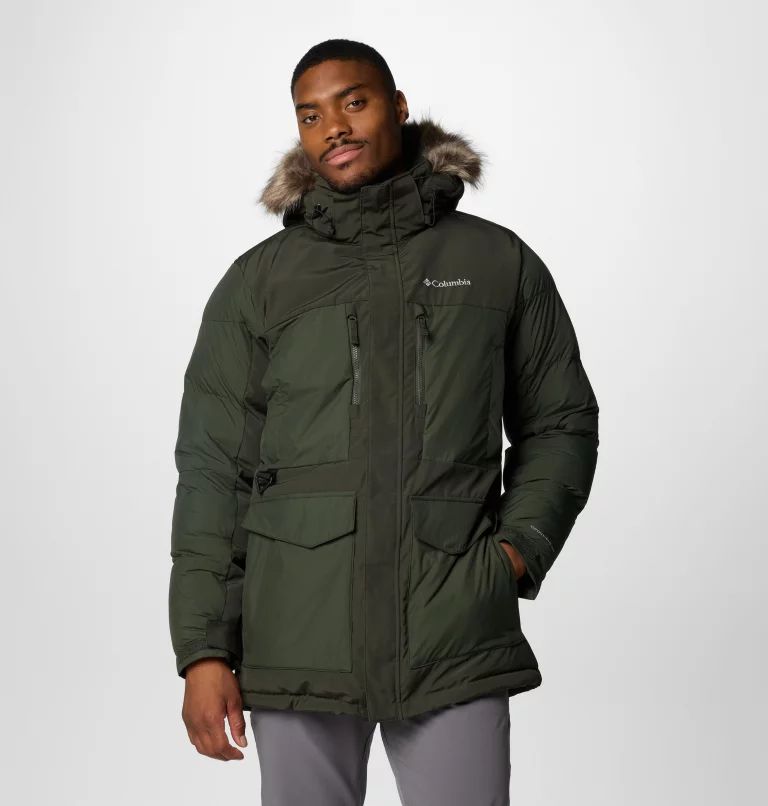 Geaca Columbia® Marquam Peak Fusion™ II Hooded Barbati Verzi | VCETDO-867