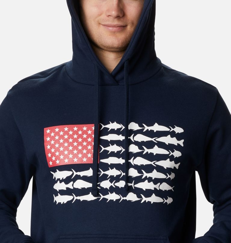 Hoodies Columbia® PFG Fish Flag Barbati | UWGCLE-614