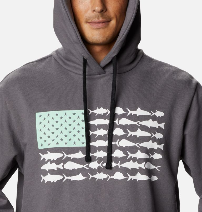 Hoodies Columbia® PFG Fish Flag Barbati | LWSYBT-740